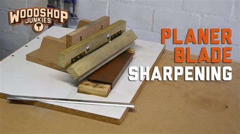 Thickness Planer Blades Sharpening Jig For Restoring Dull Blades - YouTube