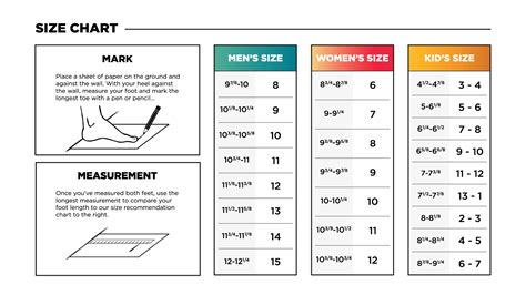 Sandal Size Chart | Cobian®