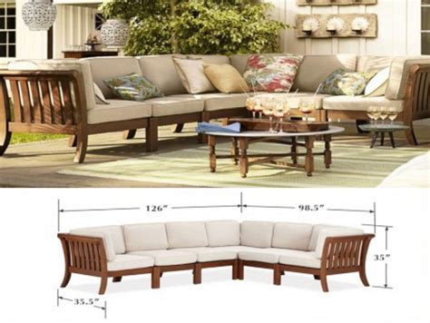 Teak Outdoor Chatham Sectional - Costa Rican Furniture