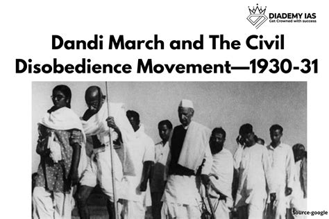 Dandi March and The Civil Disobedience Movement—1930-31 - DIADEMY IAS