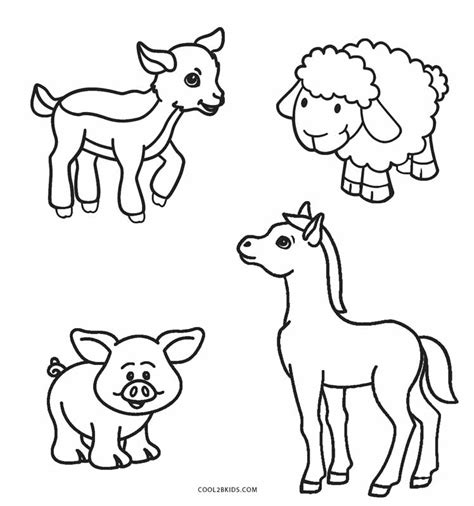 Farm Animal Coloring Pages For Kids