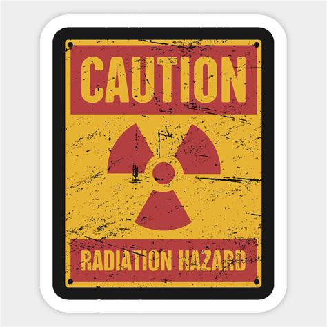 Radiation Hazard Sign by meatman in 2024 | Sticker sign, Hazard sign ...