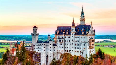 castle, Landscape, Neuschwanstein Castle, Colorful, Nature ...