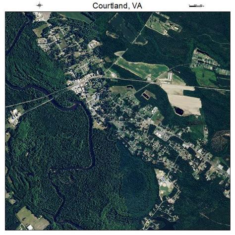 Aerial Photography Map of Courtland, VA Virginia