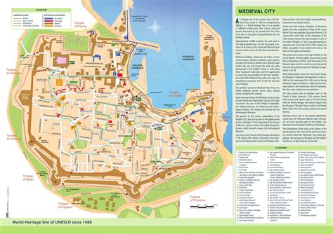 Rhodes Old Town Map - RHODES TAXI TOURS - Rhodes Private Tours & Excursions