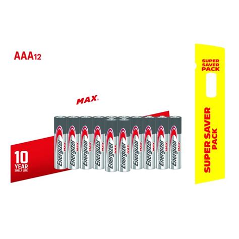 Energizer MAX Alkaline AAA 12 Pack - HiFi Corporation