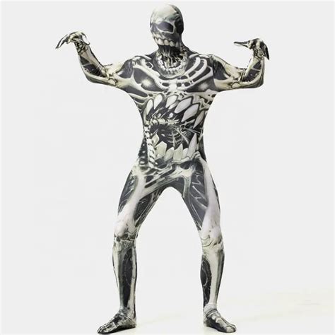 Halloween Horror Skeleton Scary Cosplay Adult Unisex Costume – hbmccostume