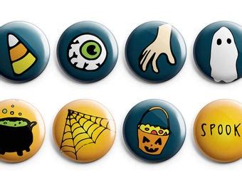 Halloween buttons | Etsy