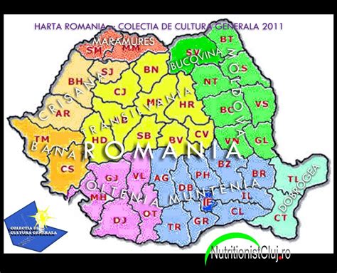 Colectia de Cultura Generala: Romania: o lista colorata cu judete si ...