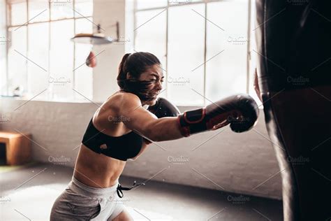 Female boxer training featuring anger, athlete, and bag | Female boxers ...