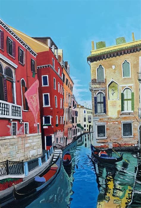 Venice Italy Imaginary Travel Painting by Aubier Torres | Saatchi Art