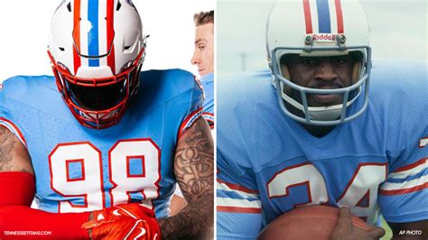 Tennessee Titans Oilers jerseys: Team unveils throwback uniforms to be ...