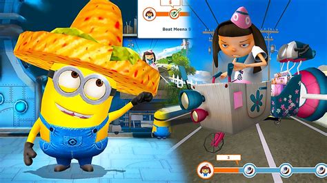 Tortilla Chip Hat Minion Vs Meena in lvl 286. Boss battle in Minion ...