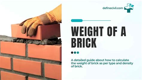 How much does brick weigh? Average brick weight – Definecivil