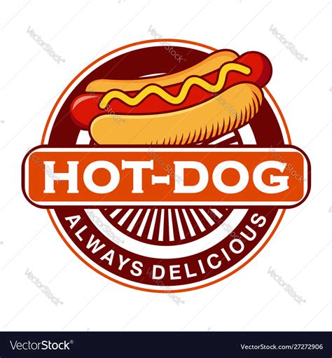 Hot dogs logo design symbol icon Royalty Free Vector Image