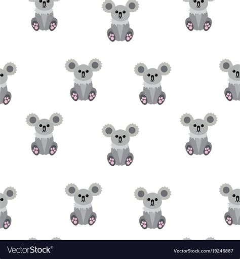 Koala cartoon background Royalty Free Vector Image