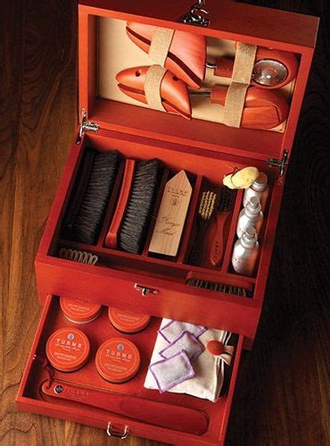 Shoe Care Kit - interior Cool Stuff, Gentleman, Shoe Shine Box, Leather ...