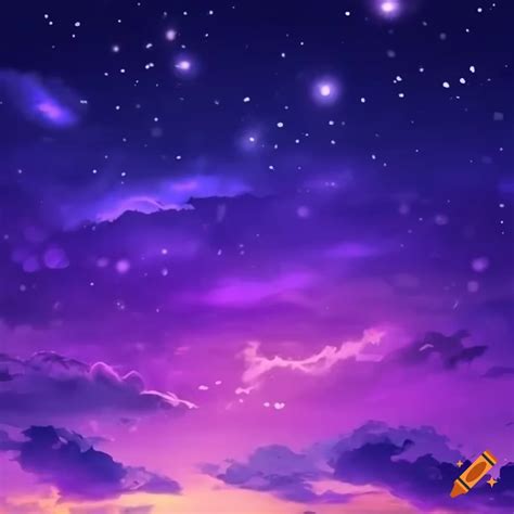 Anime-inspired night sky with a beautiful purple hue high resolution ...