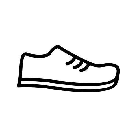 Shoe Line Black Icon 548659 Vector Art at Vecteezy