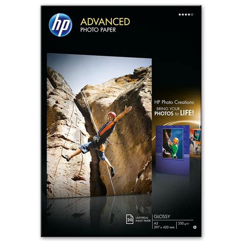 HP Advanced Glossy Photo Paper - 20 Sheets Q8697A – HP Online