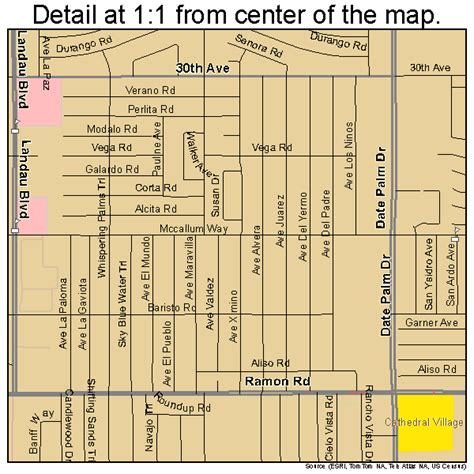 Cathedral City California Map - Alvera Marcille