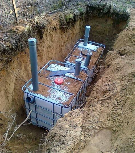 Fosa septica din rezervoare IBC | Diy septic system, Septic system ...