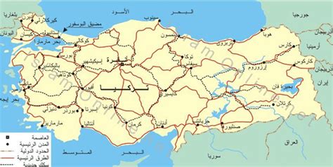 خريطة تركيا بالعربي توضح جميع المدن و خربطة اسطنبول | تركيا ترافل