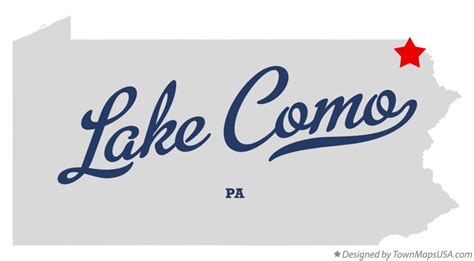 Map of Lake Como, PA, Pennsylvania