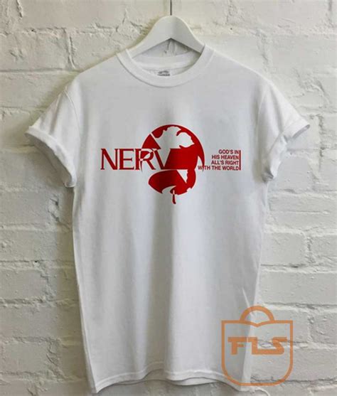 Nerv Neon Genesis Evangelion Retro T Shirt - Ferolos.com - Cheap Cute Tees