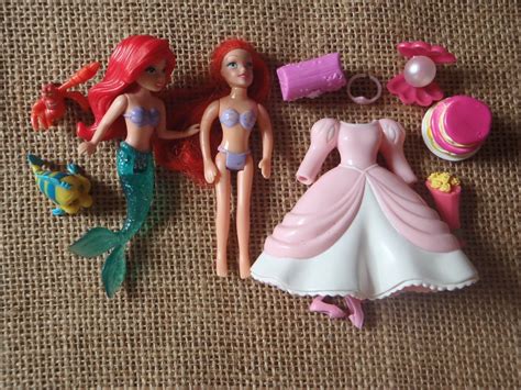 Polly Pocket Disney Princess Ariel Little Mermaid Wedding Bride Set Lot ...