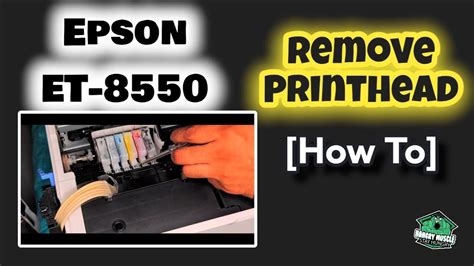 Epson Eco-Tank ET-8550: Remove the printhead (How To) | Epson, Epson ...