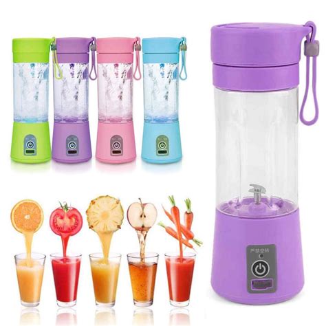 Portable Rechargeable Blender Usb, Blender Bottle, Juice Blender, Fruit ...