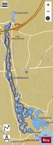 Lake Quinsigamond Fishing Map | Nautical Charts App