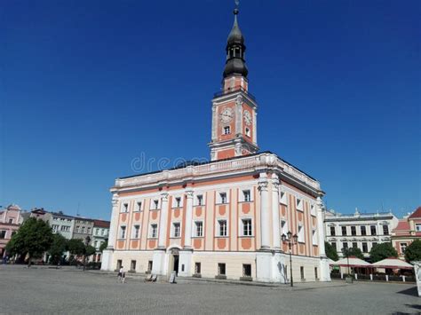 Poland, Leszno - the Town Hall on Market in Leszno Town. Editorial ...