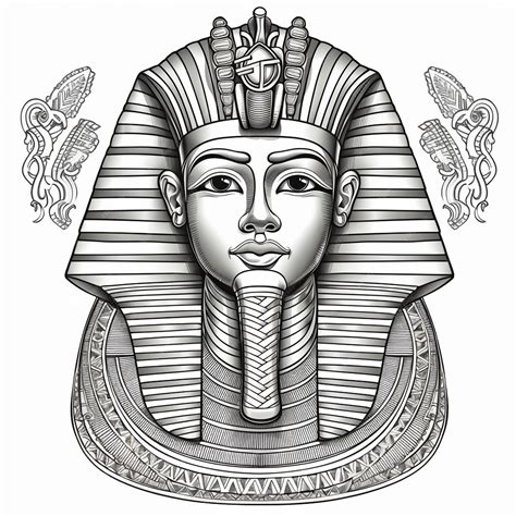 Premium AI Image | Vector ancient egypt god vintage logo line art ...