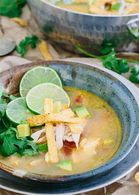 Sopa de Lima - Traditional Mexican Lime Soup with Chicken