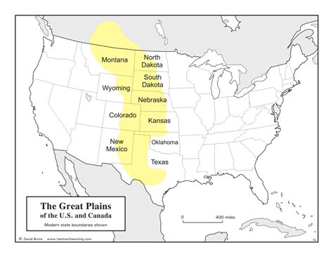 Great Plains Physical Map