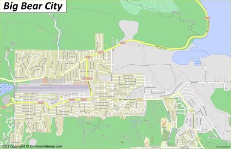 Big Bear City Map - California, U.S. - Ontheworldmap.com