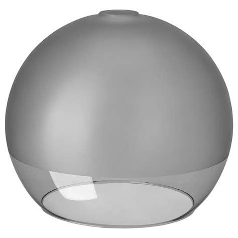 JAKOBSBYN pendant lamp shade, frosted glass/gray, 30 cm (12") - IKEA