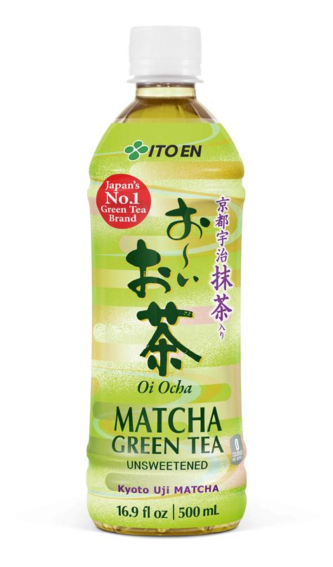 Ito En Oi Ocha Matcha Unsweetened Green Tea, 16.9 Fl Oz. (12-pack ...