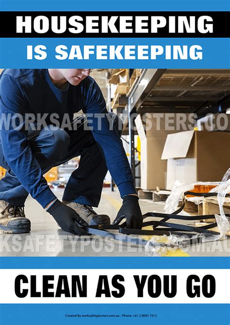 Keep Your Workplace Safe: Housekeeping Safety Posters - Safety Posters ...