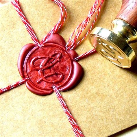 Letter Wax Seal Stamp Initials Stamp Personalized by artcarf...I love ...