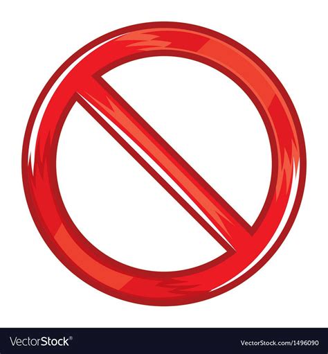 Do not symbol Royalty Free Vector Image - VectorStock | Vector images ...