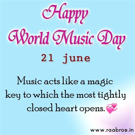 Happy World Music Day Quotes - ShortQuotes.cc