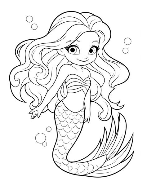 Sereia Chibi Coloring Pages Mermaid Coloring Pages Princess Coloring ...