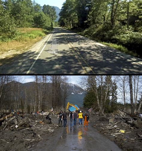 Before and After: Photos Show Mudslide's Destruction - NBC News