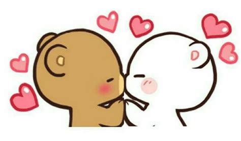 milk and mocha kiss | Cute bear drawings, Cute drawings, Cute doodles