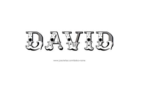 David Name Tattoo Designs