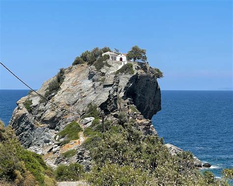 Agioa Ioannis Mama Mia chapel, Skopelos Greece | Heather on her travels