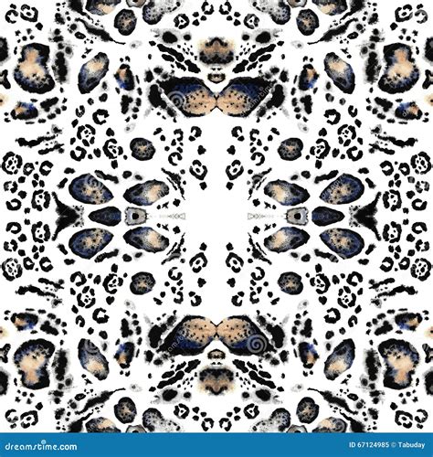 Seamless Leopard Spots Pattern. Stock Illustration - Image: 67124985